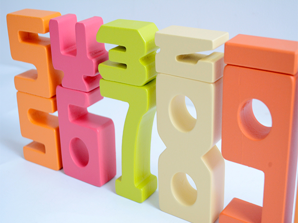彩色数字积木儿童早教认知玩具