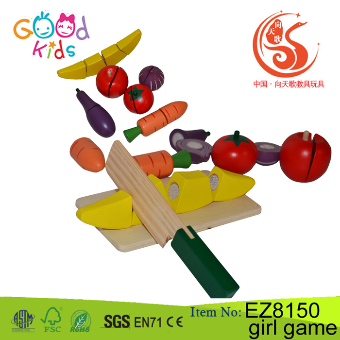 Wooden Educationa Fruit & Vegetable Cutting Toy