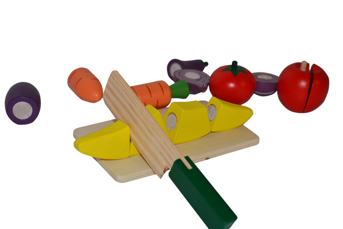 水果切切乐仿真水果切切看切水果玩具木制儿童