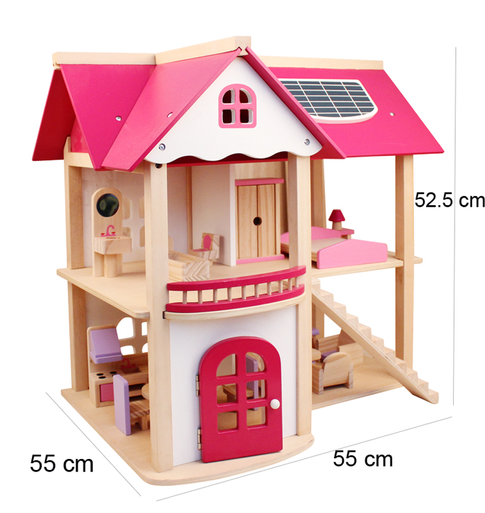 木制娃娃屋玩具房子过家家家儿童玩具屋家具